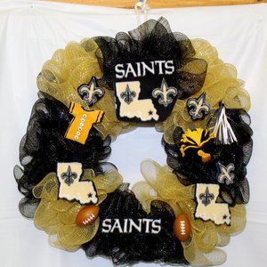NEW ORLEANS SAINTS WREATH